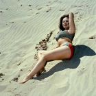 Fotografia erotica vintage en la playa